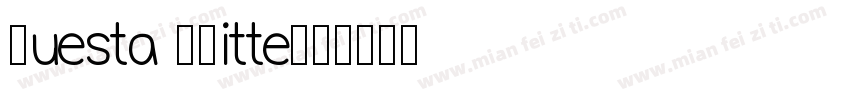 Questa Whitte字体转换